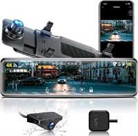 GKU Dash Cam Front and Rear Camera 4K & 1080P,11"