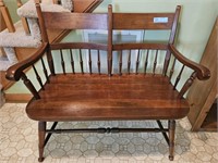 TELL CITY CHAIR CO. CHERRY BENCH