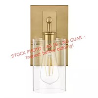 Hampton Bay Regan 4.5in 1-Light Gold Vanity Light