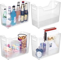 $47  Beeveer 4Pc Freezer Bins  10 x 13.3 x 5.5 In