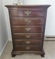 MAHOGANY CHIPPENDALE 6 DRAWER CHEST