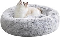 WESTERN HOME (Purple) Calming Dog Bed & Cat Bed,