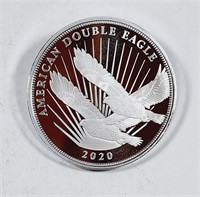2020  $20 Cook Islands  3 oz .999 silver round