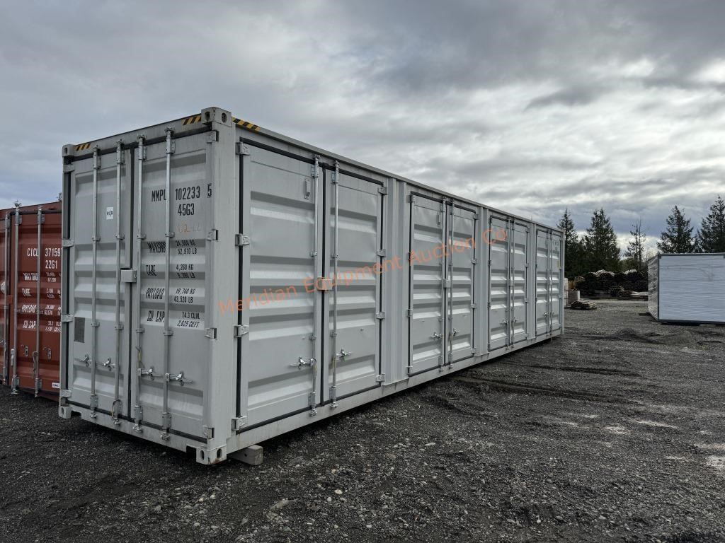 40' High Cube 4 Side Door Container- 1 Trip