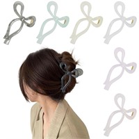 $8  Bow Hair Claw Clips  Large  Nonslip  6 Pcs