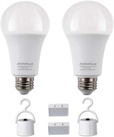 $18  JackonLux Emergency LED Bulb 9W E26 2-Pack