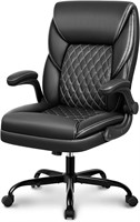Executive Leather Office Chair  Desk Chair (Black)
