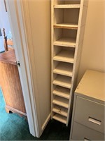 Tall Narrow Wood Shelving Unit for Shoes or Other