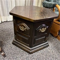 Commode Style End Table