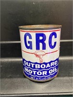 Rare 8 Oz. GRC Outboard Motor Oil Can-New Old Stoc
