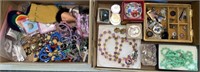 2 BOXES OF COSTUME JEWELRY