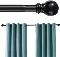 $26  Black Curtain Rod  Adjustable 32-95  84-100