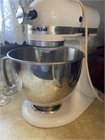 Kitchen Aid mixer with attachments