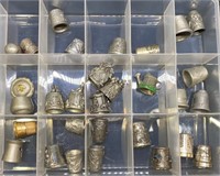 LOT OF VARIOUS DECORATED THIMBLES
