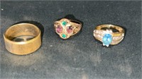 Gold filled & electroplated rings