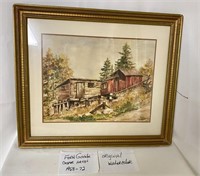 Fern Goode Original watercolor Painting Signed