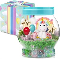 Light-Up Unicorn Terrarium Kit for Kids  Ages 4-12