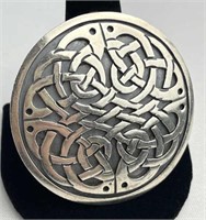 925 Silver Round Celtic Knot Pendant/ Pin