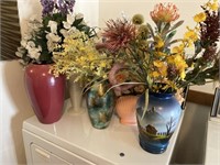 Vases and floral arrangements