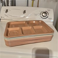 Vintage School Cafeteria Lunch Trays
