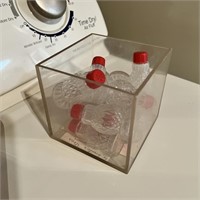 Mini Pressed Glass Salt/Pepper Shakers