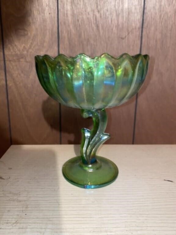 Indiana glass compote tulip bowl