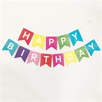 $6  Happy Birthday Banner (Color)