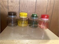 MCM Anchor Hocking sealed storage jars