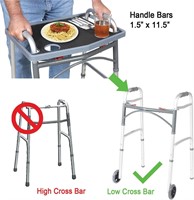 $30  Plus Walker Tray - Non Slip  Cup Holder  Blac