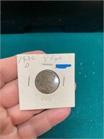 1936 D Buffalo Nickel Coin