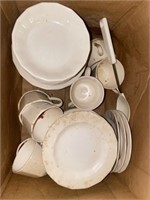 Iron stone USA plates, cups, misc