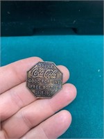 1915-16 Coca-Cola Free Bottle Token