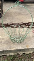 Large Wrought Iron Hanging Basket