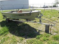 1975 Starcraft Startrek Aluminum 15' Boat & Trailr