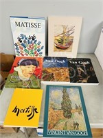 8 art books on Van Gogh & Matisse