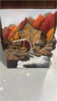 Oil on Canvas of Grist Mill