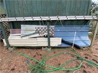 LOT OF METAL SIDING AND SPOUT LOT