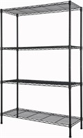 $56  4-Shelf Heavy Duty Storage Unit  Black