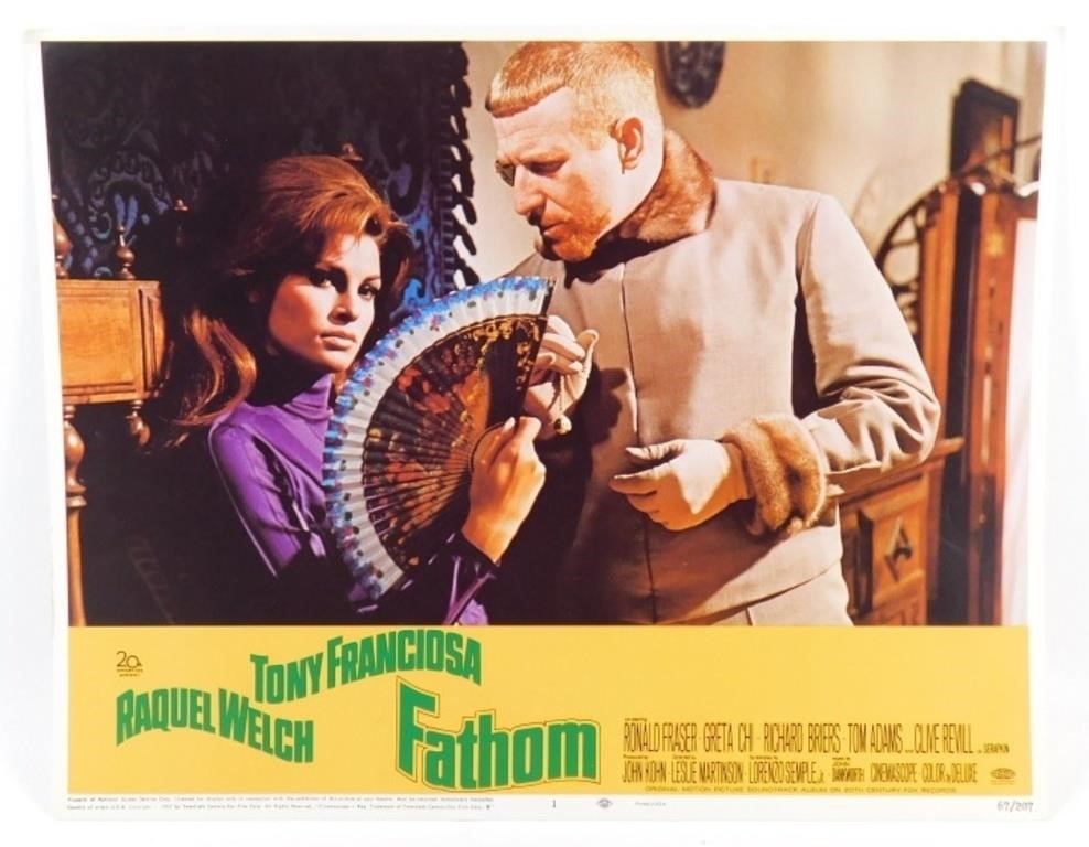 * 1967 Raquel Welch Fathom Movie Card