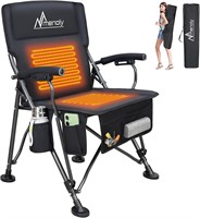 $133  Heated Camping Chair  300lbs  Black