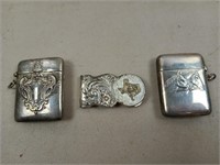 Montana silversmiths money clip, 2 pill boxes?