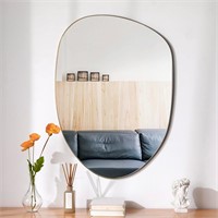 30x20 Flvzog Irregular Wall Mirror - Copper