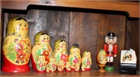 Russian Nesting Dolls & German Nutcracker & Radko