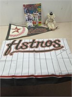 Houston Astros memorabilia, Texas a&M flag,