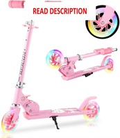 $50  Kids Scooter 4-10 - LED Wheels  Adjustable