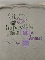 12 ct bright ideas t-shirts size large