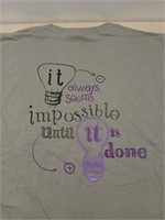 7 ct Bright Ideas t-shirts size L, 5 ct size 2X -