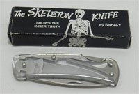 RARE Sabre Skeleton Pocket Knife in Original Box