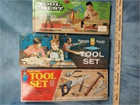 (2) Handy Andy & (1) American Toy Tool Boxes