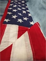 Cloth w/Rivets American Flag, 50 Stars